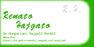 renato hajgato business card